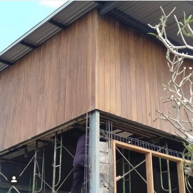  10 نمای ساختمان با فایبر سمنت طرح چوب
