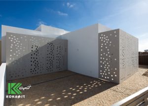 ساخت ویلا با نمای فایبر سمنت