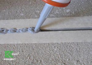 نحوه درزگیری فایبر سمنت برد با چسب پلی اورتان