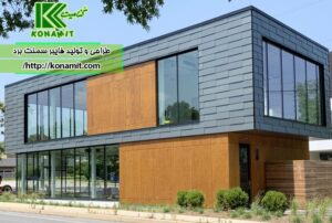 شاخص نماي فايبر سمنت برد در ساختمان
