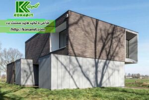 نمای فایبرسمنت برد عایق صوتی ایده‌ال و مناسب