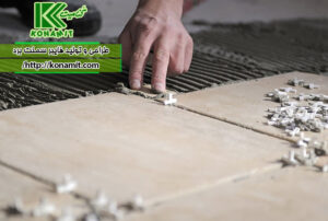 کاشی و سرامیک به روش چسبی